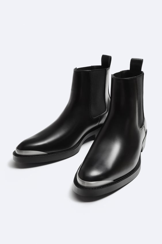 Chelsea boots with toecap detail from Zara