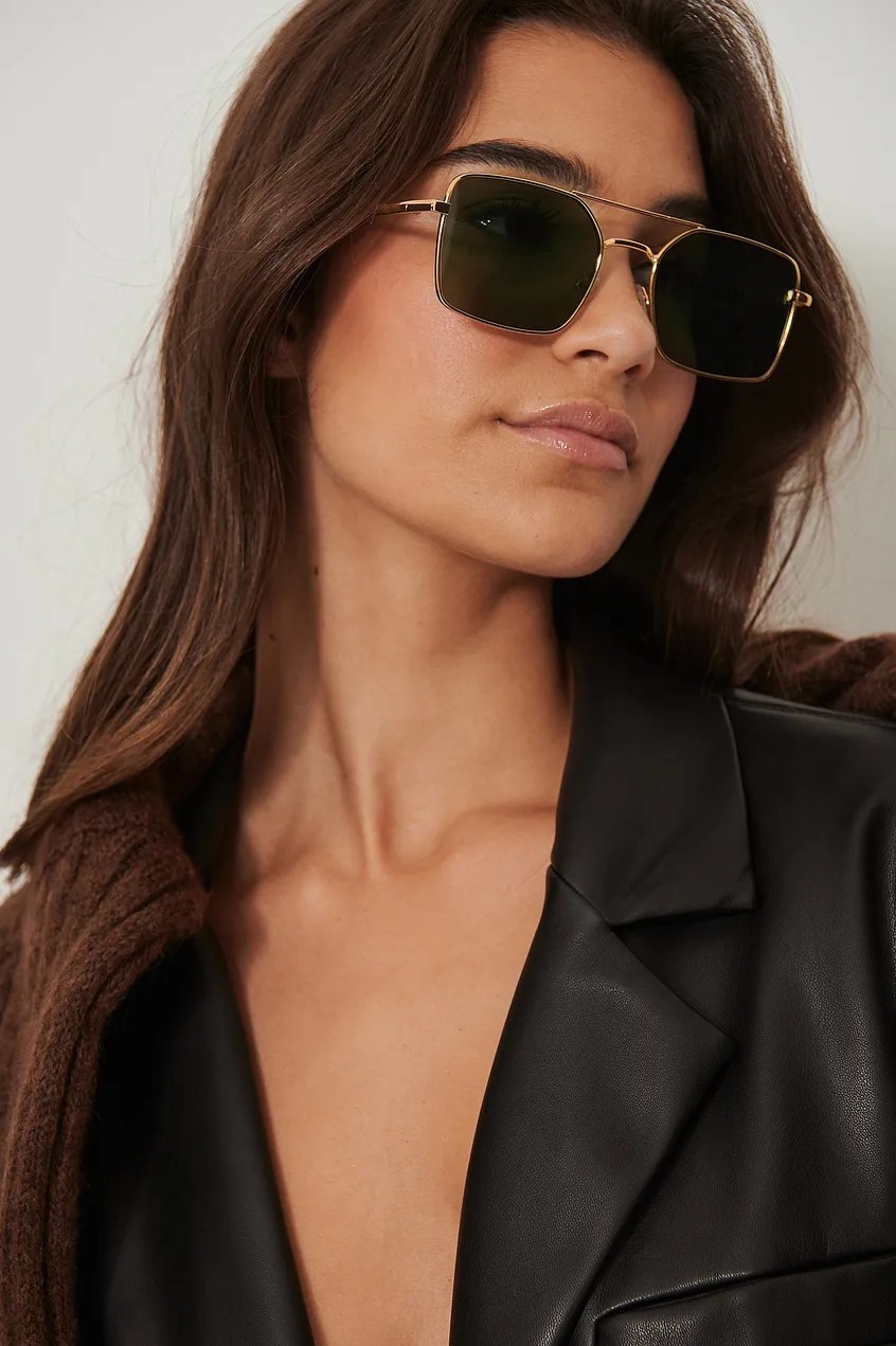 Wide Wire Frame Recycled Sunglasses from NA-KD 