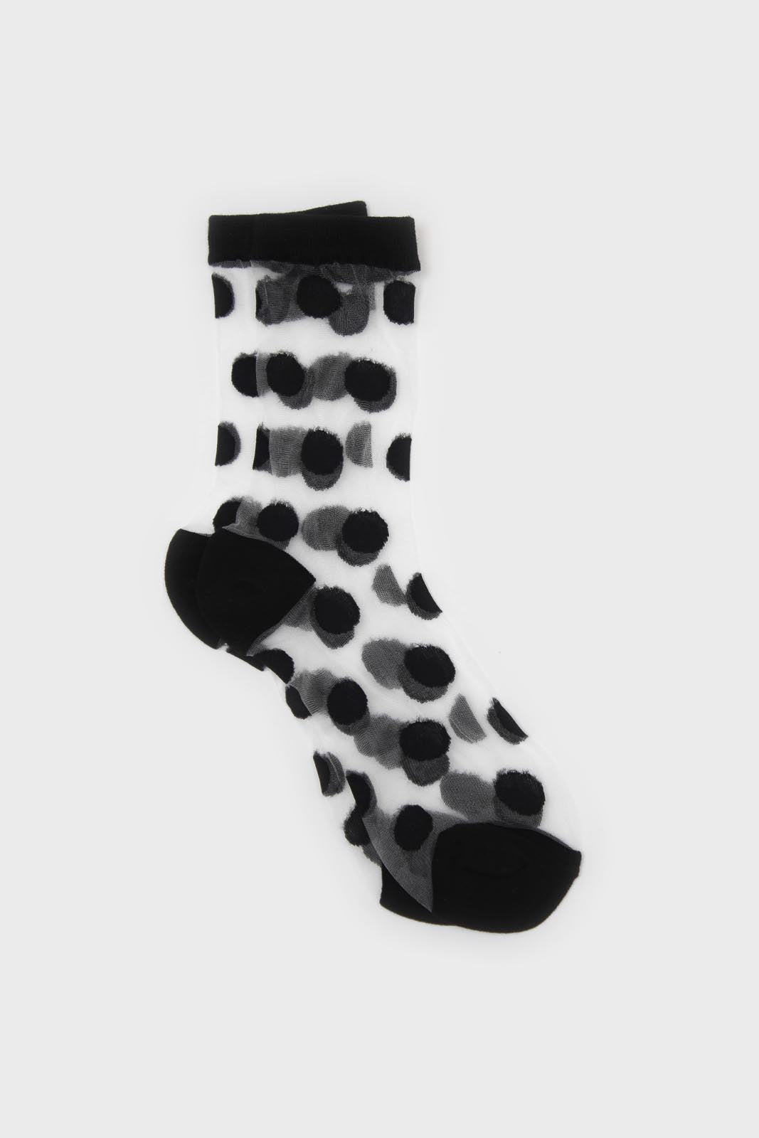 Black and white sheer polka dot socks, £5, Glassworks London
