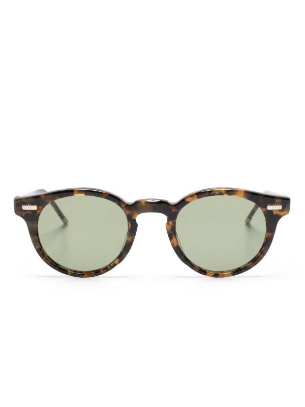 Thom Browne tortoiseshell round-frame sunglasses from Farfetch