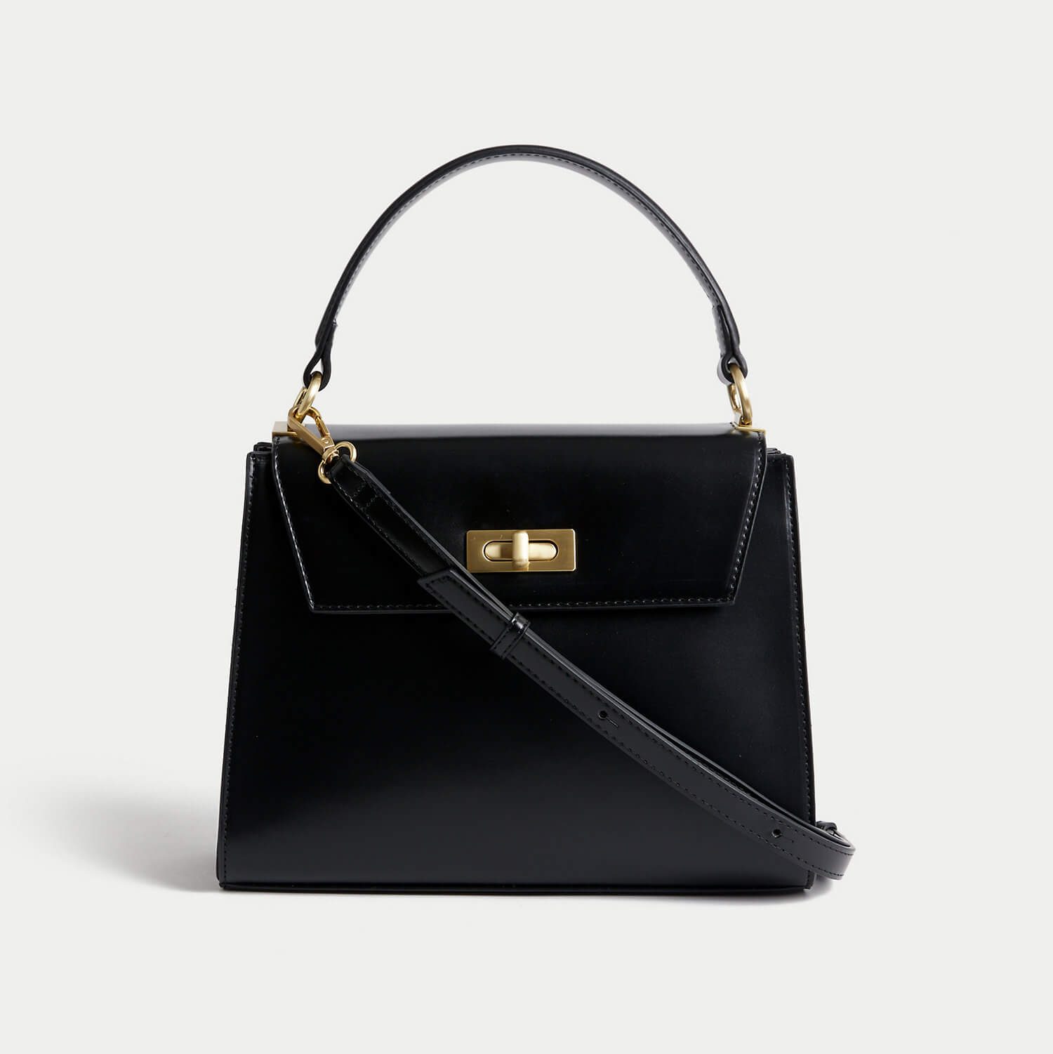 Faux Leather Top Handle Tote Bag, £39.50, M&S