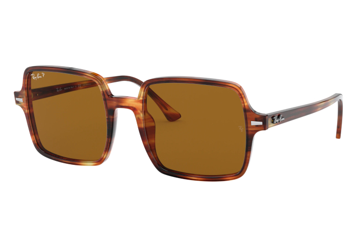 sunglasses for round face 2021 - Rayban Square II Polarized Classic Sunglasses