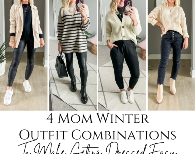 4 Mom Winter Outfit Combinations