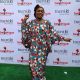 lady rocking ankara long gown at an event