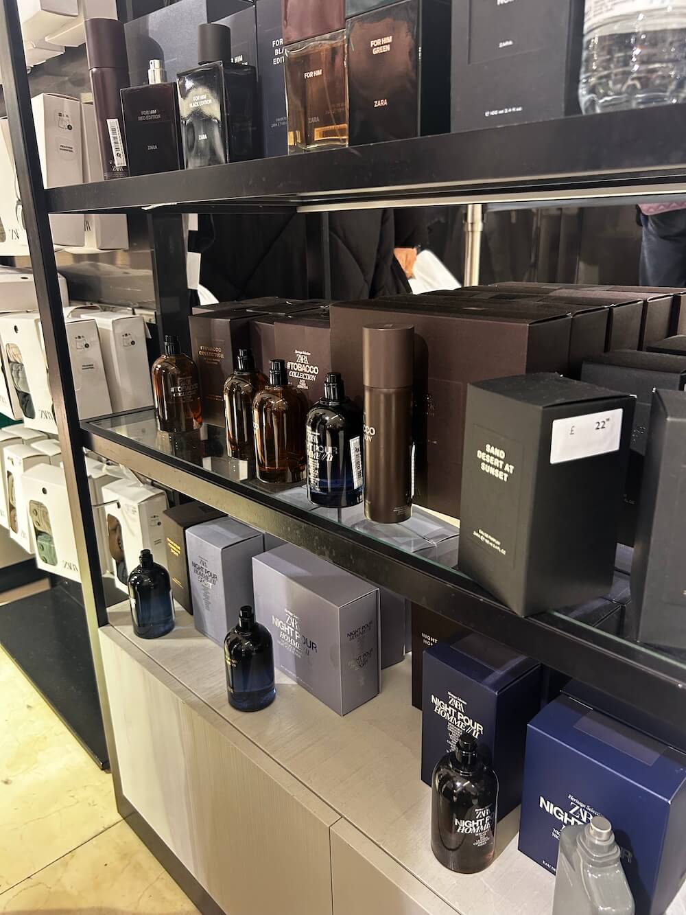 Zara perfume for men in-store