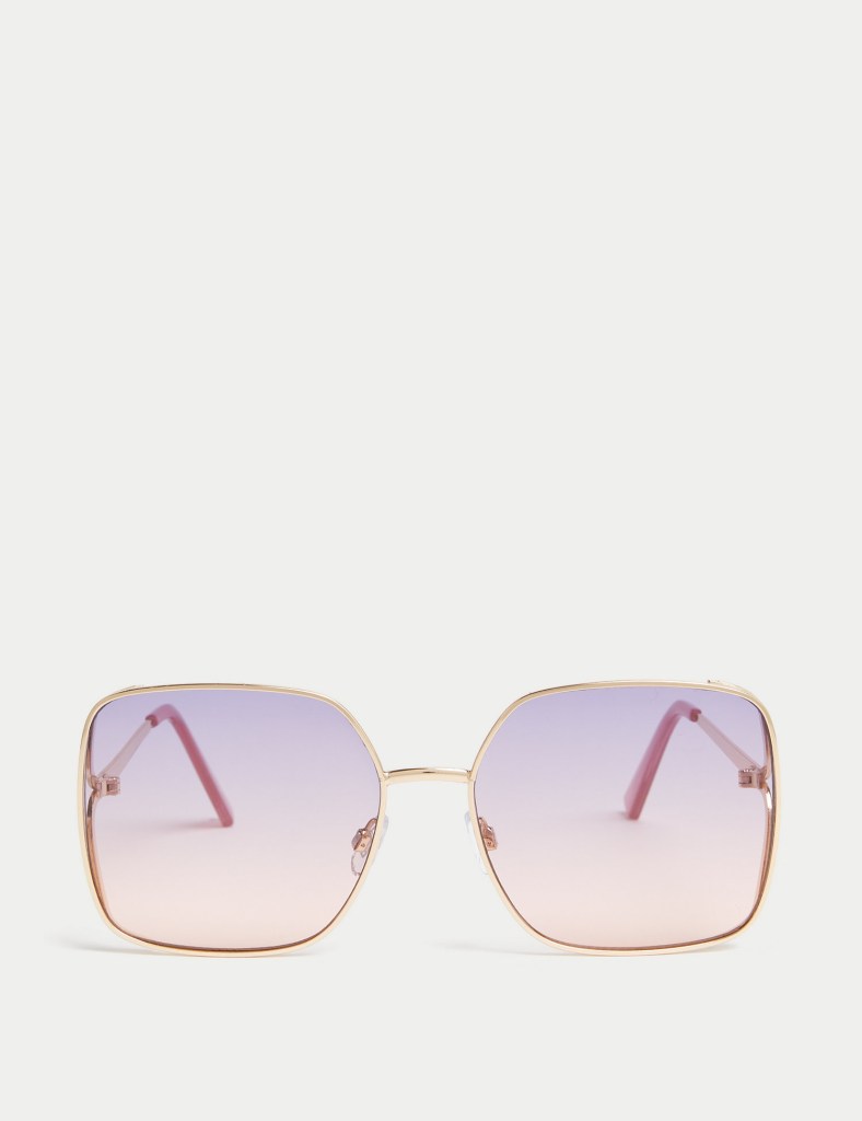 Metal Large Aviator Sunglasses from Marks & Spencer