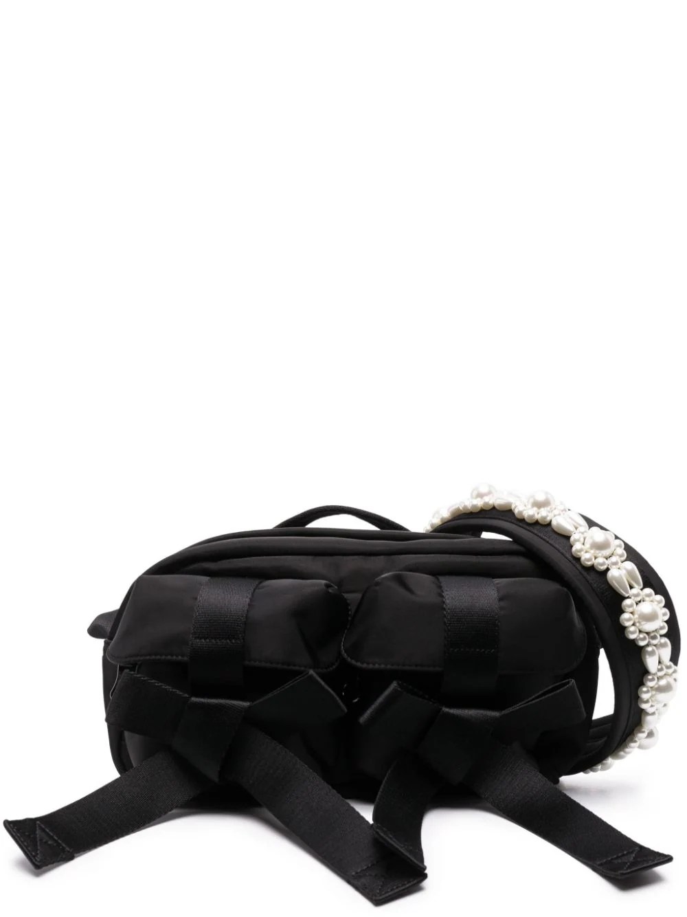 Bow-detail faux pearl-embellished tote bag, £550, Simone Rocha