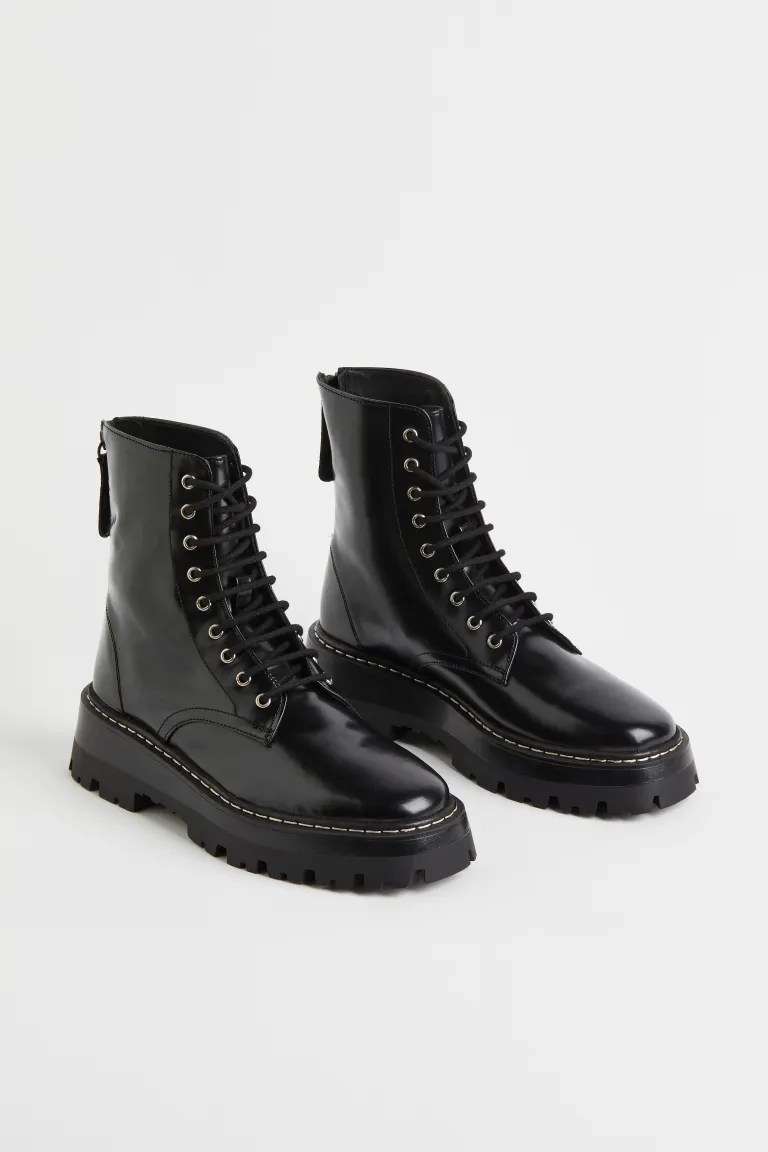 Leather boots from H&M 