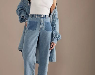 Seventy + Mochi Mabel High-Waisted Wide-Leg Jeans