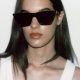 Model wearing Acetate Cateye Sunglasses from Zara